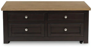 Drazmine - Lift Top Cocktail Table - Brown - Best Buy Furniture