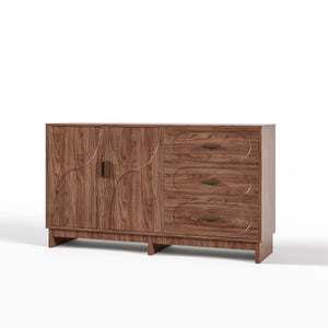 59.1" Buffet Sideboard with 2 Doors and 3 Drawers