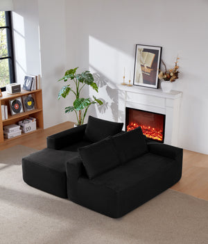 96.9" Cloud Sectional Couch with L-Shape Chaise