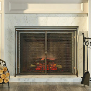 Samantha - Iron Fireplace Screen 2 Door Design - Best Buy Furniture