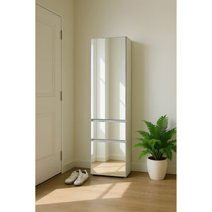 Elise - Modular Closet System With Mirror - White