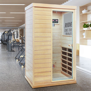 Hemlock Mini 1 Person Far Infrared Door Indoor Sauna Room