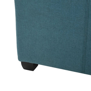 Tufted Square Storage Ottoman, Dark