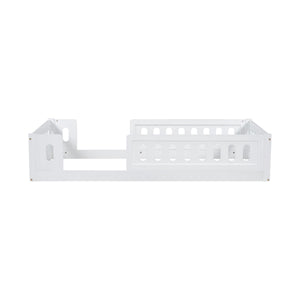 Platform Bed With Guardrail