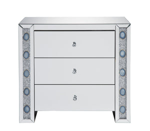 Sonia Mirrored & Faux Agate Console Cabinet (Assembled)