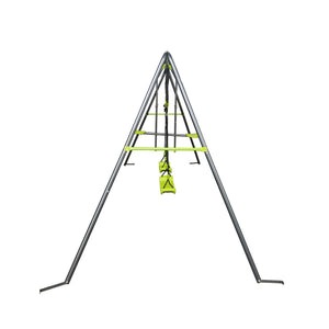 Xns081 Interesting Swingset With Plastic Safe Swing Set 440Lbs For Outdoor Playground For Age 3+ With Face To Face Without Tee - Lime Green