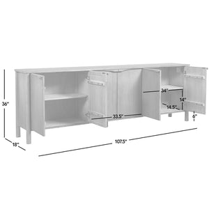 Nolan - 6 Door Sideboard - Brown