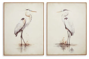 Aubinell - Wall Art Set (Set of 2) - Beige - Best Buy Furniture