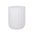 Outdoor End Table With Scallop Edge - Antique White - Best Buy Furniture