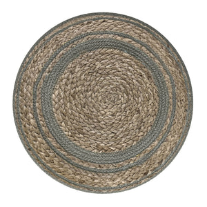 Serena - Handcrafted Round Braided Pouf