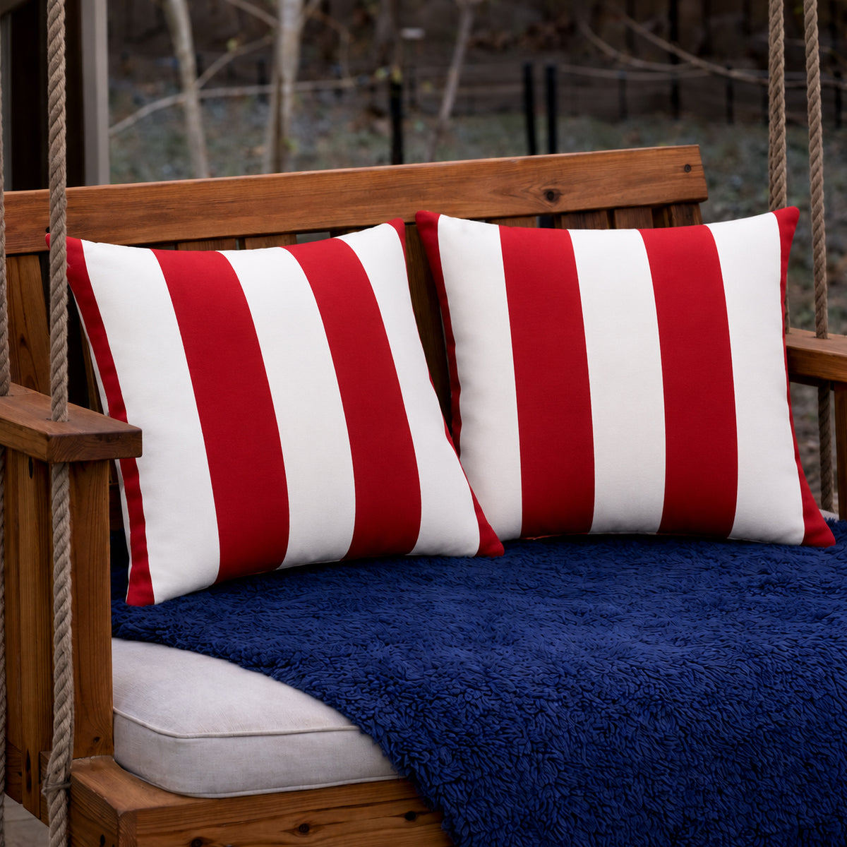 4 Pack Outdoor Lumbar Pillow Covers – Water-Repellent & Fade Resistant