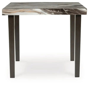 Jeshina - Square Dining Room Counter Table - Dark Brown / Beige - Best Buy Furniture