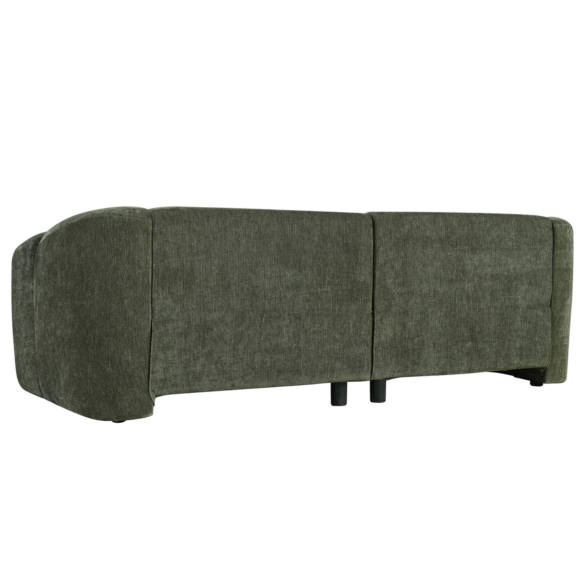 87.4" Modern Minimalist Curved Block Sofa