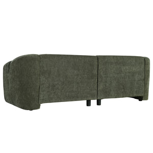 87.4" Modern Minimalist Curved Block Sofa