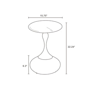 Patchin - End Table - Brown / Gold
