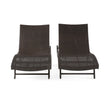 Kauai - Modern Style Wicker Chaise Lounge - Brown Multi - Best Buy Furniture