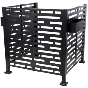 3.5x3.5FT Metal Air Conditioner Privacy Fence with Planter Boxes