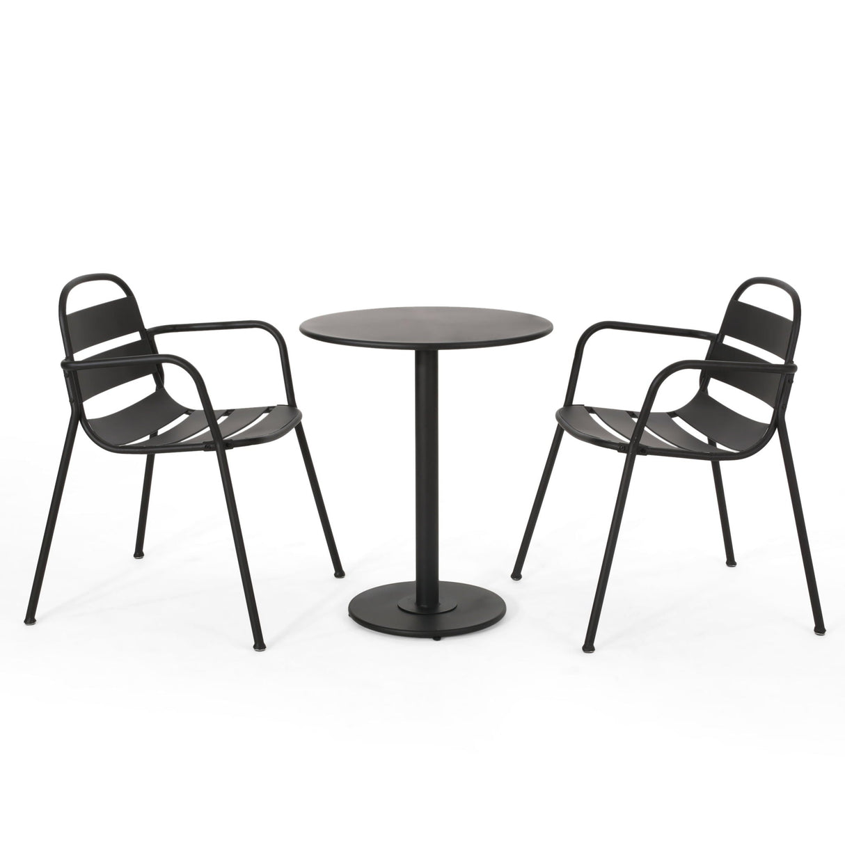 Terra Nova - Bistro Set - Matte Black - Best Buy Furniture