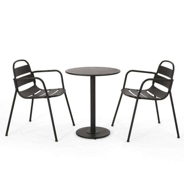 Terra Nova - Bistro Set - Matte Black - Best Buy Furniture
