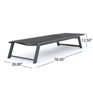 Myers - Modern Chaise Lounge Set With Adjustable Mesh Back - Best Buy Furniture