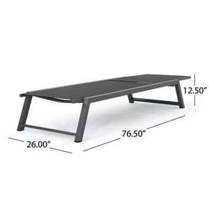 Myers - Modern Chaise Lounge Set With Adjustable Back