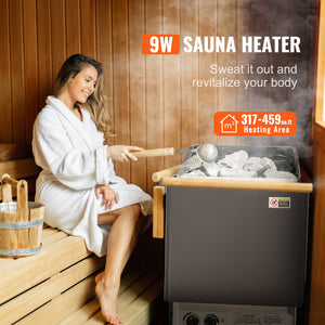 9KW Sauna Heater with Built-In Controls