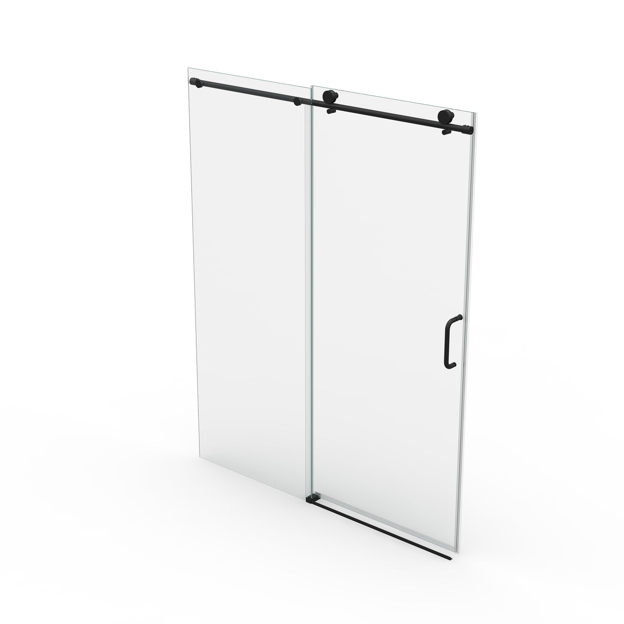 56" - 60" W x 76" H Single Sliding Frameless Shower Door