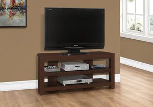 TV Stand, Console, Media Entertainment Center, Storage Shelves, Contemporary & Modern - Cherry - Best Buy Furniture