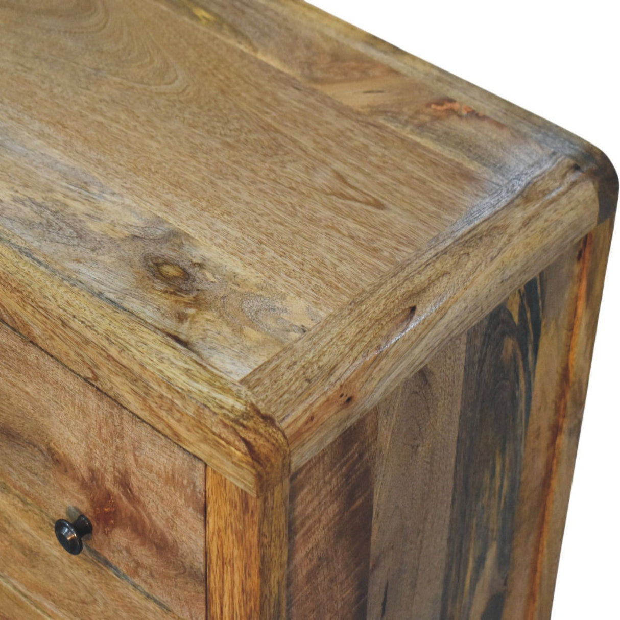 Solid Wood Oakish Three Drawer Chest