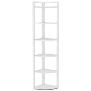 Tall 6 Tier Corner Bookshelf For Living Room