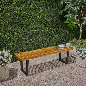Intrinsic - Outdoor Dining Bench With Slat Top - Best Buy Furniture