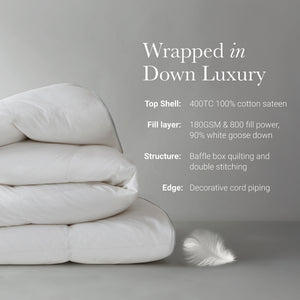 1 PC King/Cal King 100% Cotton Shell Comforter