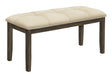 Bench, Rectangular, Hallway, Upholstered, Transitional - Cream - Best Buy Furniture