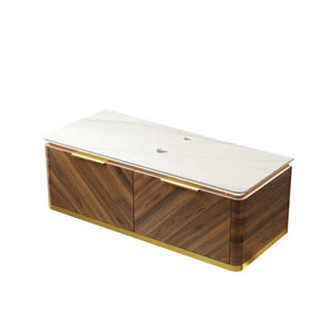 DIPA 48" Wall-Mounted Carrara Bathroom Vanity