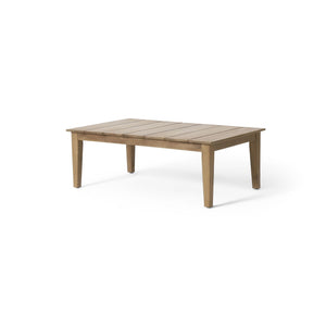 Outdoor Coffee Table With Slat Panel Top - Light Brown - Best Buy Furniture