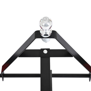Heavy Duty Trailer Dolly With 2" Ball 1000 Lb Capacity For Easy Mobility - Black