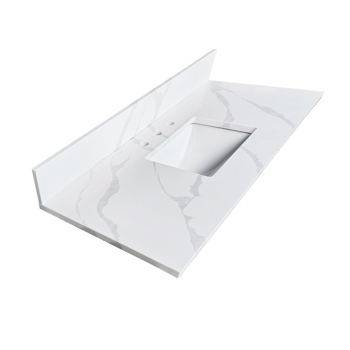 49-Inch Quartz Bathroom Vanity Top