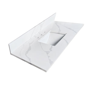 49-Inch Quartz Bathroom Vanity Top