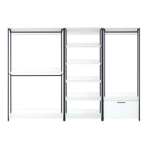Fiona - Freestanding Walk-In Closet System, Extra Storage Space - White