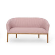 Mid Century Modern Loveseat With Channel Stitched Backrest - Best Buy Furniture