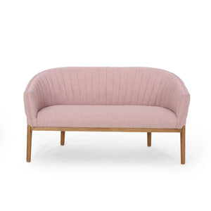Mid Century Modern Loveseat With Channel Stitched Backrest - Best Buy Furniture