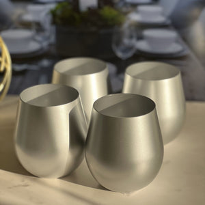 Leadingware Plastic Wine Glasses (Set of 4)