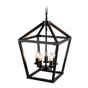 Farmhouse Lantern Chandelier 5-Light