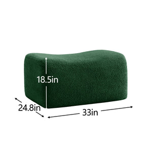 Soft Teddy Fabric Boneless Sofa
