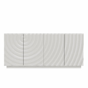 Buffet Cabinet with Storage - Modern 4-Door Sideboard
