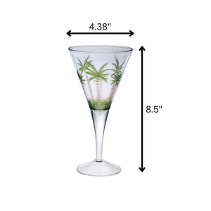 Leadingware V Shaped Unbreakable Plastic Wine Glasses, 14Oz (Set of 4) - Clear