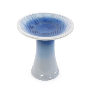 Handmade Glazed Ceramic Bird Bath