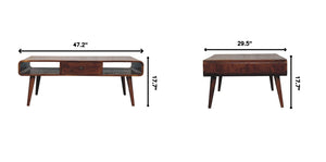 Avora - 2 Drawer Coffee Table - Brown