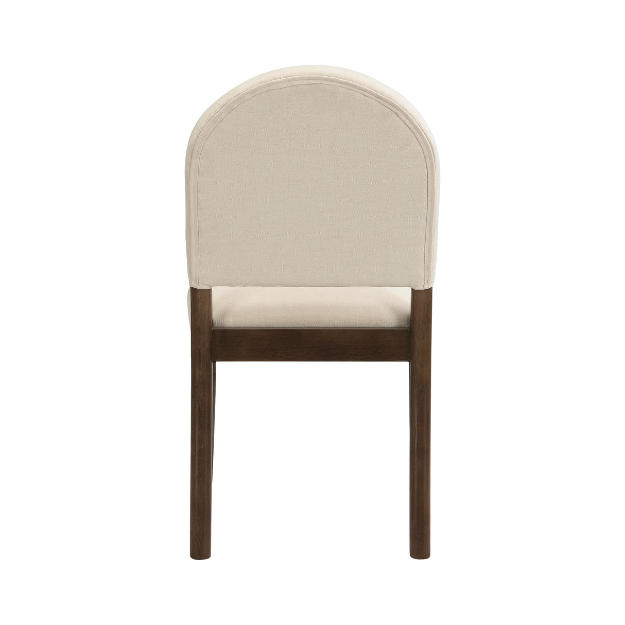 Dining Chairs with Back Mid Century Fabric Upholstered Armless - Set of 2