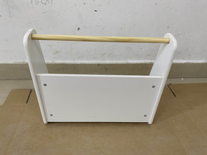 Kids Bookshelf with Wooden Handle - 2-Tier Front-Facing Toddler Bookcase